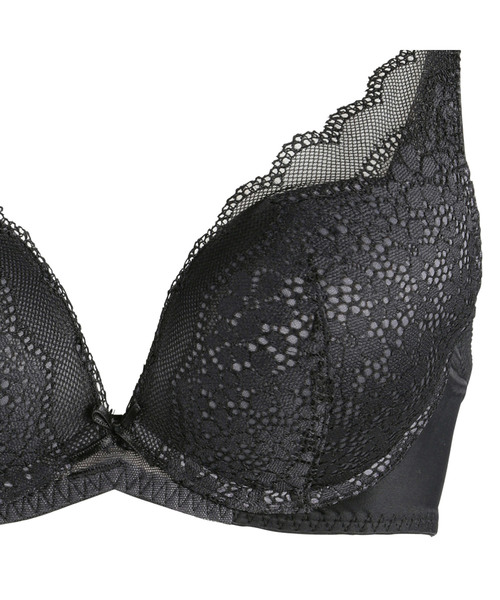 AMOSTYLE BY Triumph（アモスタイルバイトリンプ）の「デイジーレース 夢みるブラ DeepV ブラ＆ショーツセット【B,C,Dカップ】AMST1150 WHU2 + Hikini（ブラ&ショーツ・レディース・ブラック/イエロー/ミント/グレー/パープル/カーキ・B65/B70/C70/D70/B75/C65/C75/D65/D75/A70/A75/C80/D80/C75L/D75L/D80L/C80L）」の8枚目の写真