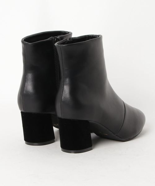 natural couture（ナチュラルクチュール）の「切替レトロブーツ（ブーツ・レディース・ブラック/ブラウン・MEDIUM/LARGE）」の3枚目の写真