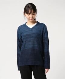 【Bl】【Bling Leads】ボーダーニット& ロングTシャツ アンサンブルセット