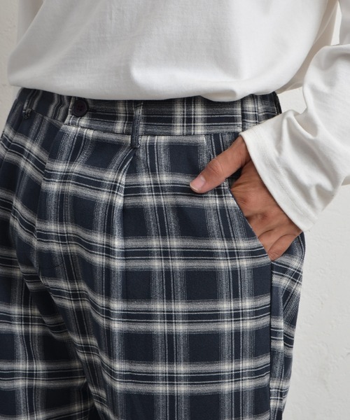 MinoriTY(マイノリティ)の「【MinoriTY】ワイドテーパードパンツ スラックス メンズ チノパン チェック 無地 カジュアルパンツ(スラックス・メンズ・ネイビー/ブラック系その他/グレー系その他/グレー/ブラウン/ブラック/ワイン/ブルー系その他/グリーン系その他/ブラウン系その他/ライトグレー/モカ・M/L/XL/S)」の17枚目の写真