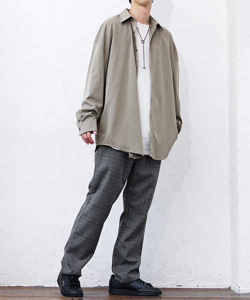 MinoriTY(マイノリティ)の「【MinoriTY】ワイドテーパードパンツ スラックス メンズ チノパン チェック 無地 カジュアルパンツ(スラックス・メンズ・ネイビー/ブラック系その他/グレー系その他/グレー/ブラウン/ブラック/ワイン/ブルー系その他/グリーン系その他/ブラウン系その他/ライトグレー/モカ・M/L/XL/S)」の22枚目の写真