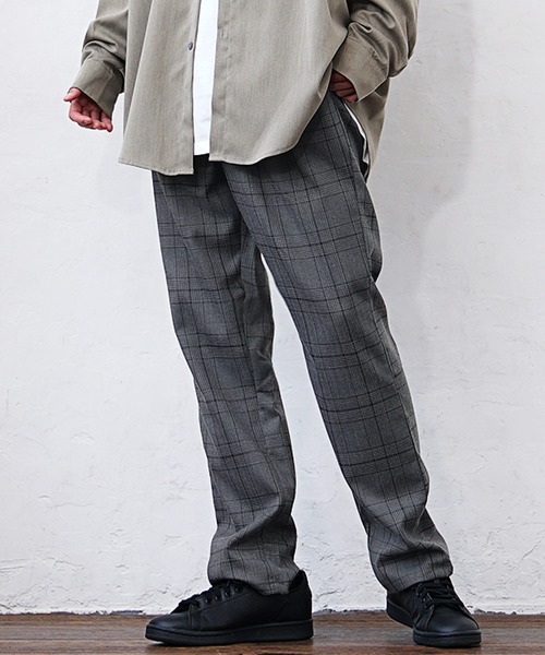 MinoriTY(マイノリティ)の「【MinoriTY】ワイドテーパードパンツ スラックス メンズ チノパン チェック 無地 カジュアルパンツ(スラックス・メンズ・ネイビー/ブラック系その他/グレー系その他/グレー/ブラウン/ブラック/ワイン/ブルー系その他/グリーン系その他/ブラウン系その他/ライトグレー/モカ・M/L/XL/S)」の20枚目の写真
