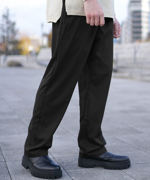 MinoriTY】ワイドテーパードパンツ スラックス メンズ チノパン