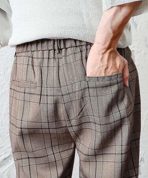 MinoriTY(マイノリティ)の「【MinoriTY】ワイドテーパードパンツ スラックス メンズ チノパン チェック 無地 カジュアルパンツ(スラックス・メンズ・ネイビー/ブラック系その他/グレー系その他/グレー/ブラウン/ブラック/ワイン/ブルー系その他/グリーン系その他/ブラウン系その他/ライトグレー/モカ・M/L/XL/S)」の13枚目の写真