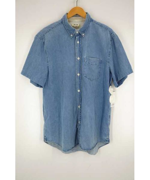 ブランド古着 ボタンダウン半袖デニムシャツ シャツ ブラウス Acne Studios アクネストゥディオズ のファッション通販 Zozoused