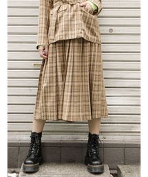 jouetie | プリーツロングチェックスカート(スカート)