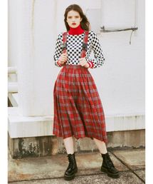 jouetie | プリーツロングチェックスカート(スカート)