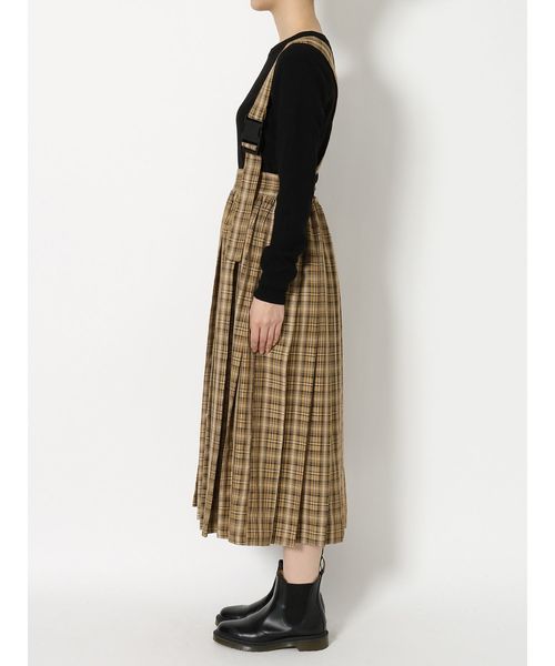 jouetie（ジュエティ）の「プリーツロングチェックスカート（スカート・レディース・ベージュ/レッド/ピンク・MEDIUM）」の13枚目の写真