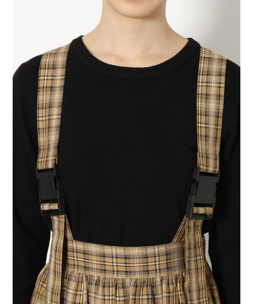 jouetie（ジュエティ）の「プリーツロングチェックスカート（スカート・レディース・ベージュ/レッド/ピンク・MEDIUM）」の15枚目の写真