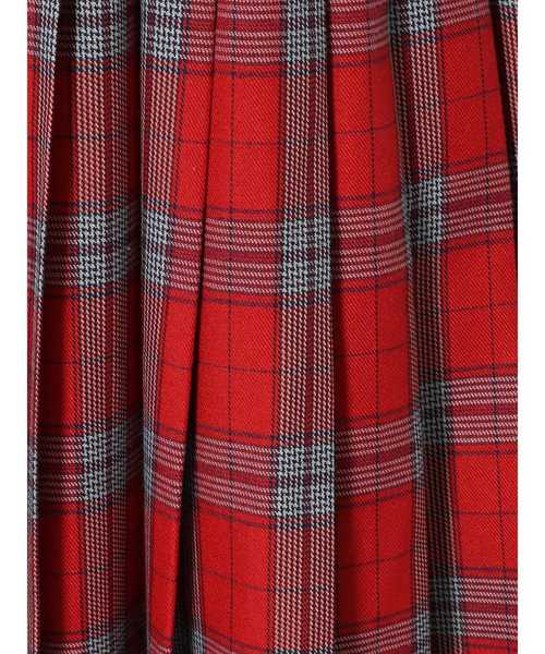 jouetie（ジュエティ）の「プリーツロングチェックスカート（スカート・レディース・ベージュ/レッド/ピンク・MEDIUM）」の19枚目の写真