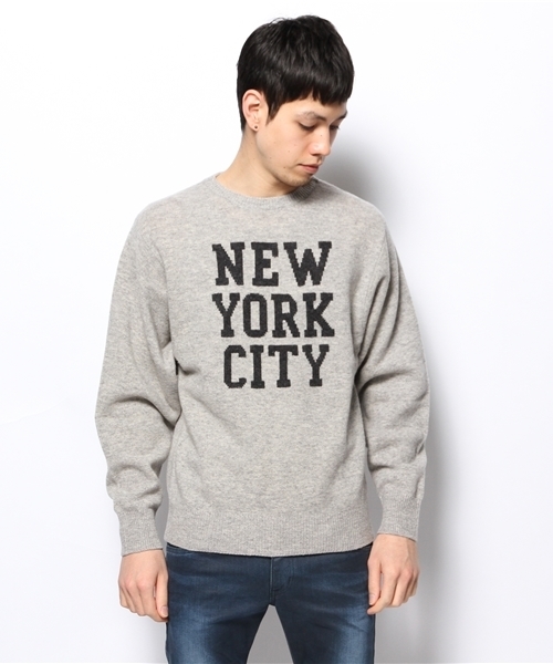 And A（アンドエー）の「NEW YORK Pullover (JACKSON MATISSE)（ニット/セーター・メンズ・グレー・SMALL/MEDIUM）」の4枚目の写真