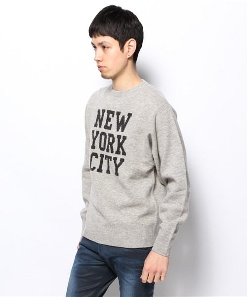 And A（アンドエー）の「NEW YORK Pullover (JACKSON MATISSE)（ニット/セーター・メンズ・グレー・SMALL/MEDIUM）」の5枚目の写真