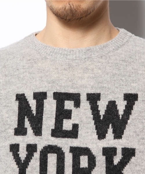 And A（アンドエー）の「NEW YORK Pullover (JACKSON MATISSE)（ニット/セーター・メンズ・グレー・SMALL/MEDIUM）」の7枚目の写真