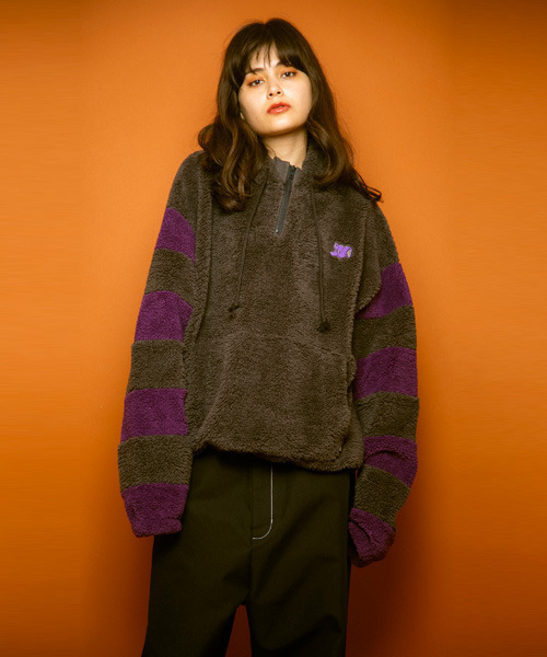 Candy Stripper(キャンディストリッパー)の「ODD ELEPHANT BOA HOODIE(パーカー・レディース・ブラック/グレー/アイボリー・2)」の3枚目の写真