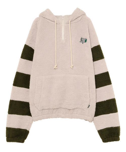 Candy Stripper(キャンディストリッパー)の「ODD ELEPHANT BOA HOODIE(パーカー・レディース・ブラック/グレー/アイボリー・2)」の7枚目の写真
