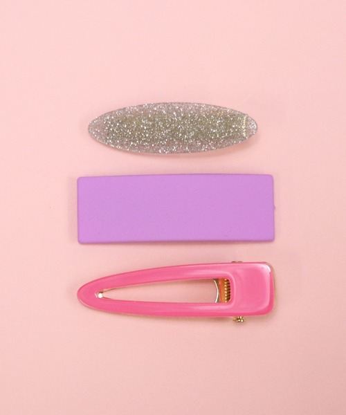 Esime（エシミー）の「ヘアクリップ 3点セット（ヘアピン・キッズ・パープル/ピンク/イエロー/オレンジ/ブルー・FREE）」の3枚目の写真