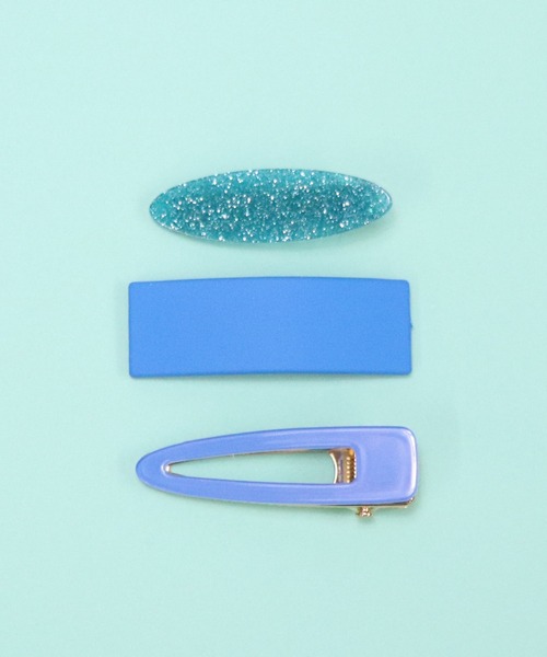 Esime（エシミー）の「ヘアクリップ 3点セット（ヘアピン・キッズ・パープル/ピンク/イエロー/オレンジ/ブルー・FREE）」の2枚目の写真