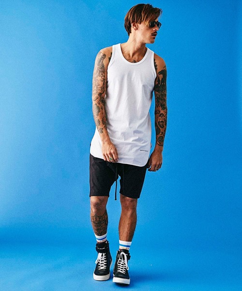 MSML(エムエスエムエル)の「LONG TANK TOP(タンクトップ・メンズ・カーキ/レッド/ホワイト/ブラック・SMALL/MEDIUM/LARGE)」の5枚目の写真