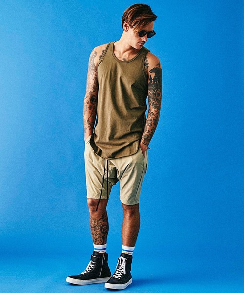 MSML(エムエスエムエル)の「LONG TANK TOP(タンクトップ・メンズ・カーキ/レッド/ホワイト/ブラック・SMALL/MEDIUM/LARGE)」の18枚目の写真