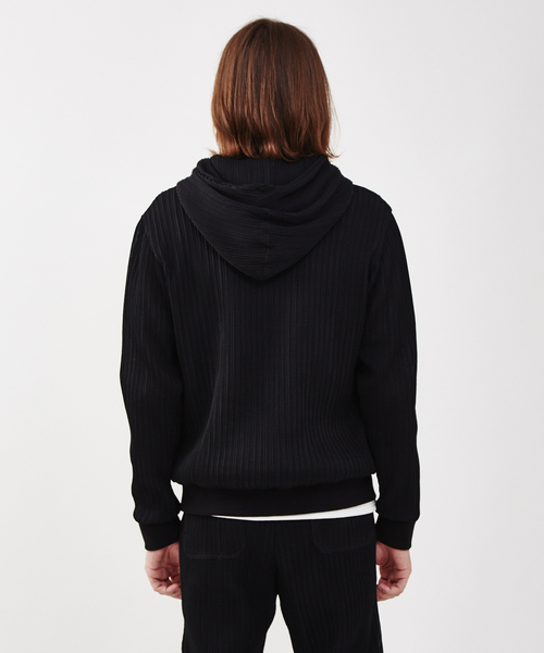 5351 POUR LES HOMMES(ゴーサンゴーイチプールオム)の「セットアップ対応 プリーツブルーゼトラックパーカー(パーカー・メンズ・ブラック・44/46/48/50)」の13枚目の写真