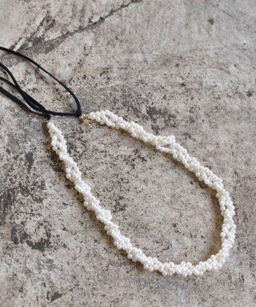 kaene(カエン)の「パール2wayベルト(ベルト・レディース・ホワイト系その他・FREE)」の1枚目の写真