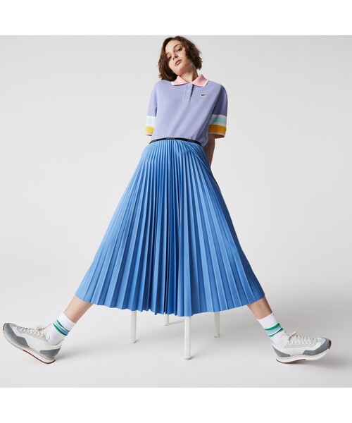 LACOSTE(ラコステ)の「ミドルカットプリーツスカート(スカート・レディース・ストーン/レッド/イエロー/オフホワイト/ライトブルー・S/M/L/XS)」の4枚目の写真