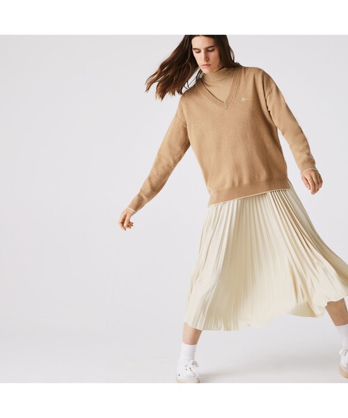 LACOSTE(ラコステ)の「ミドルカットプリーツスカート(スカート・レディース・ストーン/レッド/イエロー/オフホワイト/ライトブルー・S/M/L/XS)」の11枚目の写真