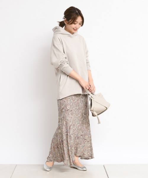 DouDou（ドゥドゥ）の「ペイズリー柄スカート（スカート・レディース・ベージュ/グリーン・FREE）」の12枚目の写真