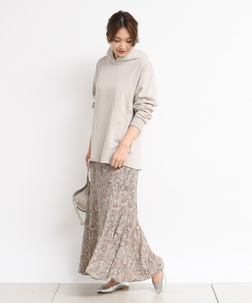 DouDou（ドゥドゥ）の「ペイズリー柄スカート（スカート・レディース・ベージュ/グリーン・FREE）」の16枚目の写真