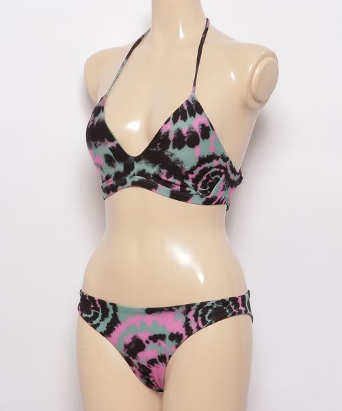 Hurley （ハーレー）の「Hurley/ハーレー   GBWQD4251   タイダイ柄ビキニ（水着・レディース・グリーン系その他・S/M）」の2枚目の写真