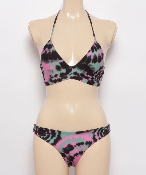 Hurley （ハーレー）の「Hurley/ハーレー   GBWQD4251   タイダイ柄ビキニ（水着・レディース・グリーン系その他・S/M）」の4枚目の写真