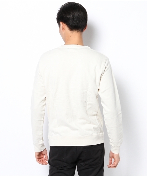 WEGO（ウィゴー）の「WEGO/シリコン加工プリントスウェット（スウェット・メンズ・オフホワイト/ネイビー・LARGE/MEDIUM）」の6枚目の写真