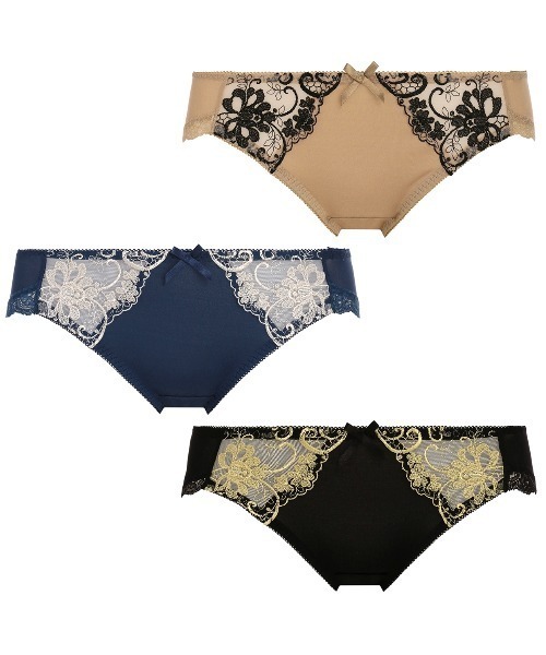 Triumph（トリンプ）の「【WEB限定価格】トリンプ AC004 レギュラーショーツ30-2 Hikini 30 Y9 A5 RL2（ショーツ・レディース・ブラック/ベージュ/ブルー・M/L）」の9枚目の写真