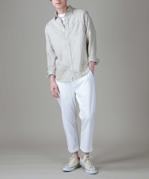 RAG MACHINE(ラグマシーン)の「【RAG MACHINE】2wayストレッチクロップドパンツ メンズ(その他パンツ・メンズ・ネイビー/ホワイト・XL/L/M)」の1枚目の写真