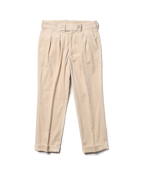 MR.OLIVE（ミスターオリーブ）の「【セットアップ対応】5W WIDE CORDUROY / インサイド ツータック スラックス（スラックス・メンズ・ブラック/ブラウン/アイボリー/キャメル・SMALL/MEDIUM/LARGE）」の5枚目の写真