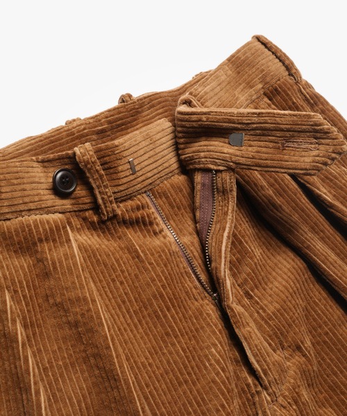 MR.OLIVE（ミスターオリーブ）の「【セットアップ対応】5W WIDE CORDUROY / インサイド ツータック スラックス（スラックス・メンズ・ブラック/ブラウン/アイボリー/キャメル・SMALL/MEDIUM/LARGE）」の12枚目の写真