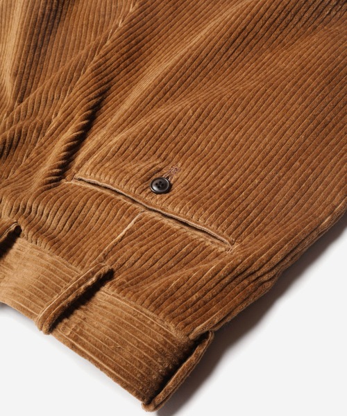 MR.OLIVE（ミスターオリーブ）の「【セットアップ対応】5W WIDE CORDUROY / インサイド ツータック スラックス（スラックス・メンズ・ブラック/ブラウン/アイボリー/キャメル・SMALL/MEDIUM/LARGE）」の14枚目の写真