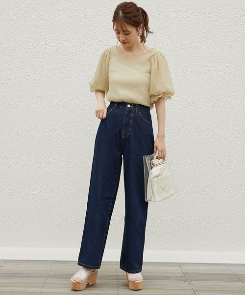 one after another NICE CLAUP（ワンアフターアナザーナイスクラップ）の「【ZOZO限定】ストレートカラ―パンツ（その他パンツ・レディース・ライトグレー/サックスブルー/インディゴブルー/アイボリー/ピンクベージュ・SMALL/MEDIUM）」の12枚目の写真