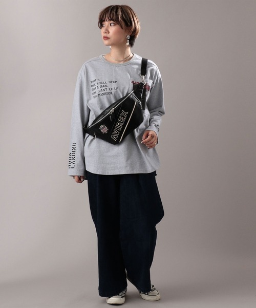 美品 AVIREX レザー ボディバッグ ショルダーバッグ 希少 VARSITY LEATHER BOX SHOULDER BAG/バーシティーレザー ボックス