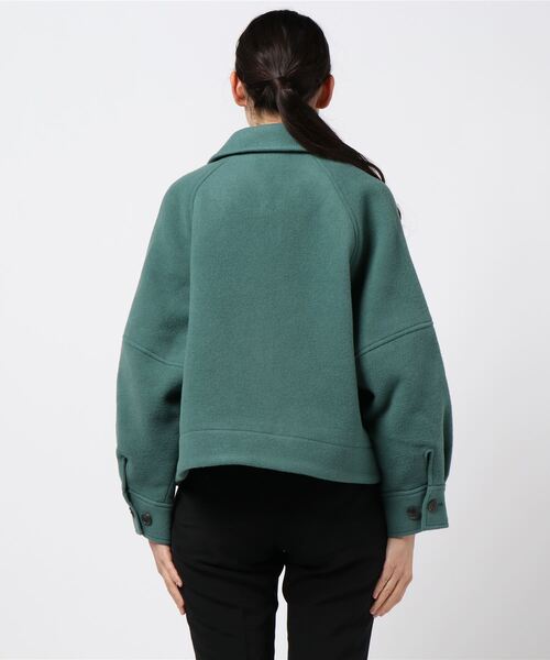 LOWRYS FARM（ローリーズファーム）の「メリノウールジャケット　917859（ブルゾン・レディース・グリーン/アイボリー・FREE）」の19枚目の写真