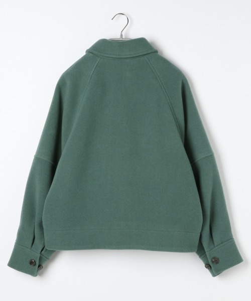 LOWRYS FARM（ローリーズファーム）の「メリノウールジャケット　917859（ブルゾン・レディース・グリーン/アイボリー・FREE）」の7枚目の写真