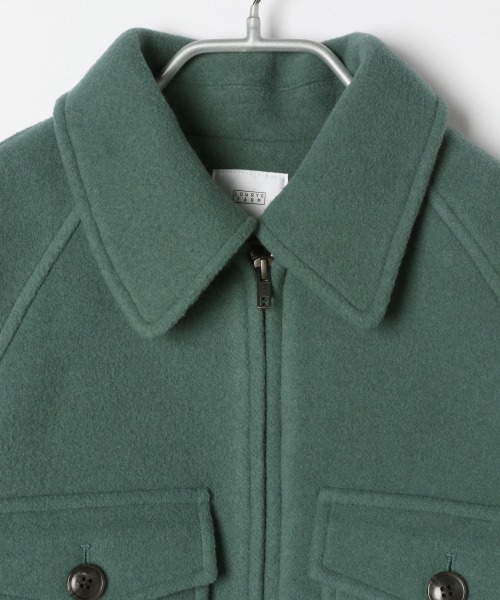 LOWRYS FARM（ローリーズファーム）の「メリノウールジャケット　917859（ブルゾン・レディース・グリーン/アイボリー・FREE）」の9枚目の写真