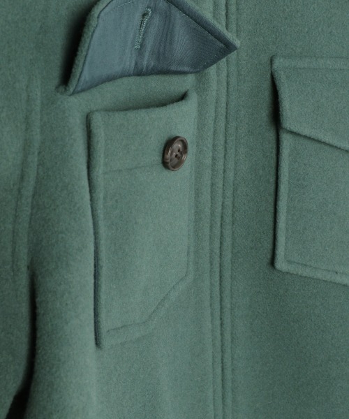 LOWRYS FARM（ローリーズファーム）の「メリノウールジャケット　917859（ブルゾン・レディース・グリーン/アイボリー・FREE）」の11枚目の写真