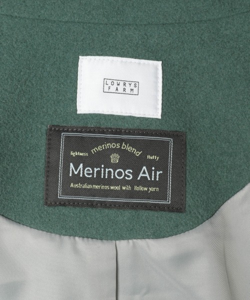 LOWRYS FARM（ローリーズファーム）の「メリノウールジャケット　917859（ブルゾン・レディース・グリーン/アイボリー・FREE）」の13枚目の写真