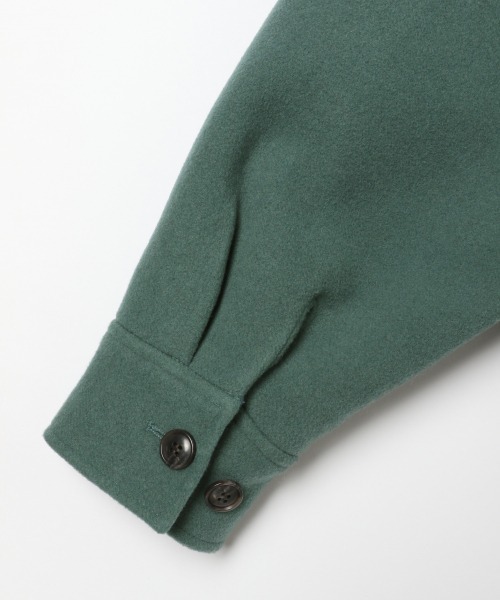 LOWRYS FARM（ローリーズファーム）の「メリノウールジャケット　917859（ブルゾン・レディース・グリーン/アイボリー・FREE）」の15枚目の写真