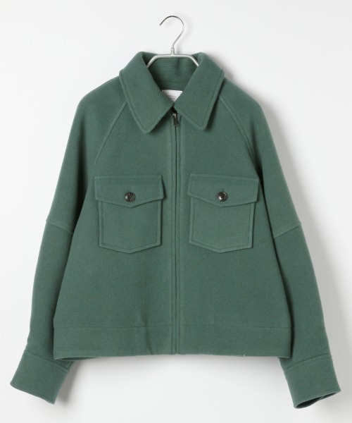 LOWRYS FARM（ローリーズファーム）の「メリノウールジャケット　917859（ブルゾン・レディース・グリーン/アイボリー・FREE）」の17枚目の写真