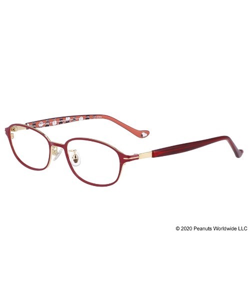 PEANUTS（ピーナッツ）の「スクエア型めがね｜Zoff PEANUTS COLLECTION（メガネ・レディース・ブラウン/パープル/ブラック・FREE）」の3枚目の写真