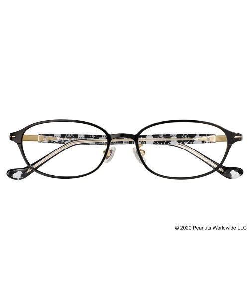 PEANUTS（ピーナッツ）の「スクエア型めがね｜Zoff PEANUTS COLLECTION（メガネ・レディース・ブラウン/パープル/ブラック・FREE）」の5枚目の写真