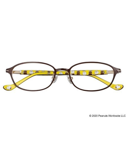 PEANUTS（ピーナッツ）の「スクエア型めがね｜Zoff PEANUTS COLLECTION（メガネ・レディース・ブラウン/パープル/ブラック・FREE）」の6枚目の写真