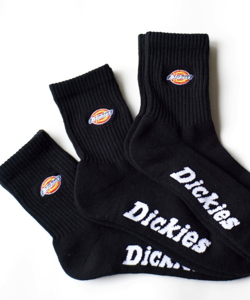Dickies(ディッキーズ)の「【 Dickies / ディッキーズ 】3P ロゴ 刺繍 底パイル ソックス(ソックス/靴下・レディース・ブラック系その他/ホワイト/ブラック/ホワイト系その他・FREE)」の4枚目の写真